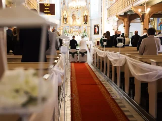 Kinga i Robert ceremonia ślubna w kościele